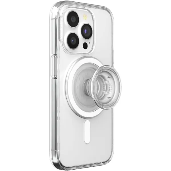 PopSockets PopCase for MagSafe for iPhone 15 Pro - Clear - Image 3